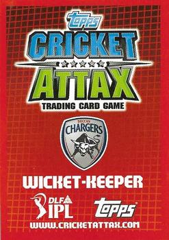 2012 Topps Cricket Attax IPL - Auction Stars #NNO Parthiv Patel Back