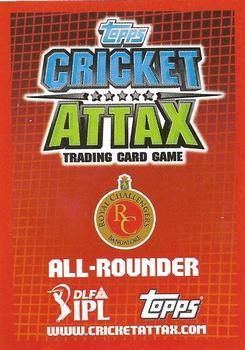 2012 Topps Cricket Attax IPL - Centurion #NNO Chris Gayle Back