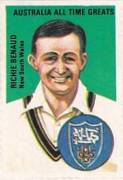 1972 The Sun Newspaper All Time Greats Australia #NNO Richie Benaud Front