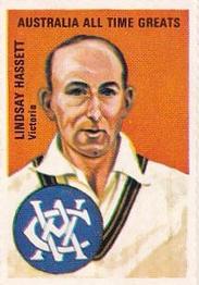 1972 The Sun Newspaper All Time Greats Australia #NNO Lindsay Hassett Front