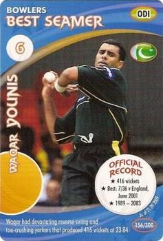 2009 Eaglemoss World Cricket Collection #156 Waqar Younis Front