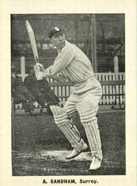 1924 D.C.Thomson Cricketers (Rover) #NNO Andy Sandham Front