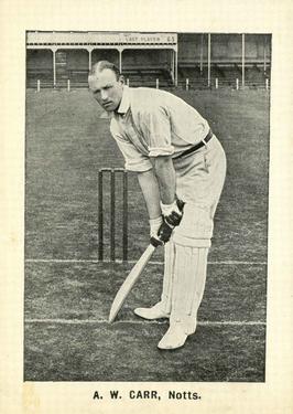 1924 D.C.Thomson Cricketers (Vanguard) #NNO Arthur Carr Front