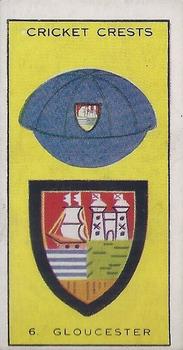 1929 D.C.Thomson Cricket Crests #6 Gloucester Front