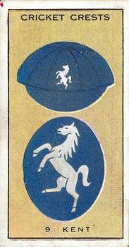 1929 D.C.Thomson Cricket Crests #9 Kent Front
