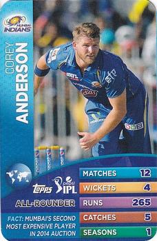 2015 Topps IPL Battle Trump Deck #NNO Corey Anderson Front