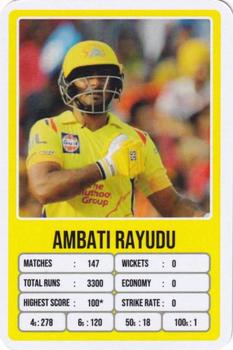 2020 Aamango IPL Cricket Trump Cards #NNO Ambati Rayudu Front