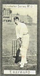 1901 Clarke's Cricketer Series #13 Tom Hayward Front
