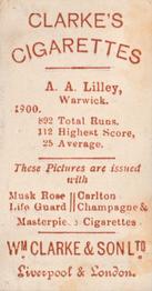 1901 Clarke's Cricketer Series #18 Arthur Lilley Back