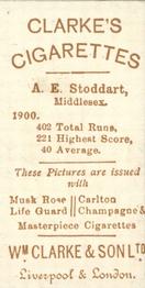 1901 Clarke's Cricketer Series #23 Andrew Stoddart Back