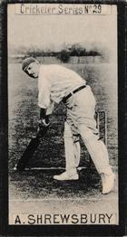 1901 Clarke's Cricketer Series #29 Arthur Shrewsbury Front