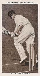 1938 Hignett Tobacco Prominent Cricketers #13 Wally Hammond Front