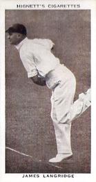1938 Hignett Tobacco Prominent Cricketers #16 James Langridge Front