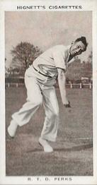1938 Hignett Tobacco Prominent Cricketers #20 Reg Perks Front