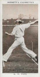 1938 Hignett Tobacco Prominent Cricketers #21 Alf Pope Front
