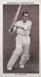 1938 Hignett Tobacco Prominent Cricketers #25 Denis Smith Front