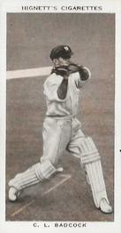 1938 Hignett Tobacco Prominent Cricketers #35 Jack Badcock Front