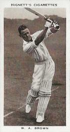 1938 Hignett Tobacco Prominent Cricketers #39 Bill Brown Front