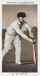 1938 Hignett Tobacco Prominent Cricketers #47 Mervyn Waite Front