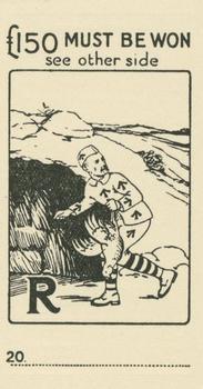 1930 Bondman Famous Cricketers Puzzle Series #20 Patsy Hendren Front