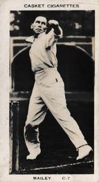 1922 J.A. Pattreiouex Cricketers #C7 Arthur Mailey Front