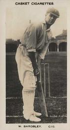 1922 J.A. Pattreiouex Cricketers #C15 Warren Bardsley Front