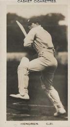 1922 J.A. Pattreiouex Cricketers #C31 Patsy Hendren Front