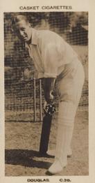 1922 J.A. Pattreiouex Cricketers #C38 Johnny Douglas Front
