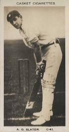 1922 J.A. Pattreiouex Cricketers #C41 Archibald Slater Front