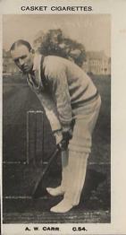 1922 J.A. Pattreiouex Cricketers #C54 Arthur Carr Front