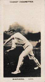 1922 J.A. Pattreiouex Cricketers #C65 Tom Shepherd Front