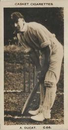 1922 J.A. Pattreiouex Cricketers #C66 Andrew Ducat Front