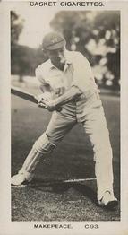 1922 J.A. Pattreiouex Cricketers #C93 Harold Makepeace Front