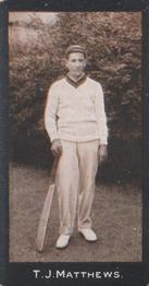 1912 F & J Smith Series 2 Cricketers #56 Thomas Matthews Front