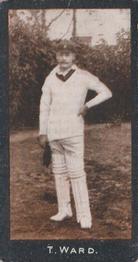1912 F & J Smith Series 2 Cricketers #67 Tommy Ward Front