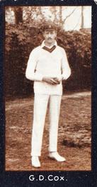 1912 F & J Smith Series 2 Cricketers #69 George Cox Front