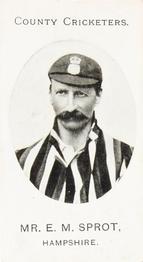 1908 Taddy & Co. County Cricketers Hampshire #NNO Edward Sprot Front