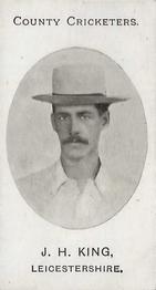 1908 Taddy & Co. County Cricketers Leicestershire #NNO John King Front