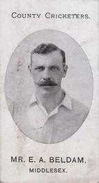 1908 Taddy & Co. County Cricketers Middlesex #NNO Ernest Beldam Front
