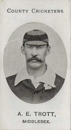 1908 Taddy & Co. County Cricketers Middlesex #NNO Albert Trott Front