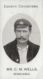 1908 Taddy & Co. County Cricketers Middlesex #NNO Cyril Wells Front