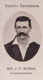 1908 Taddy & Co. County Cricketers Warwickshire #NNO James Byrne Front