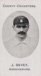 1908 Taddy & Co. County Cricketers Warwickshire #NNO Jack Devey Front