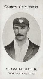 1908 Taddy & Co. County Cricketers Worcestershire #NNO George Gaukrodger Front