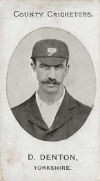 1908 Taddy & Co. County Cricketers Yorkshire #NNO David Denton Front
