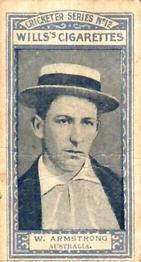 1901-02 Wills's Cricketer Series (Australia) (Grey Scroll Backs) #12 Warwick Armstrong Front
