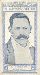 1901-02 Wills's Cricketer Series (Australia) (Grey Scroll Backs) #18 Sydney Gregory Front
