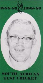1990 John M. Brindley South African Test Cricket #19 Eddie Barlow Front