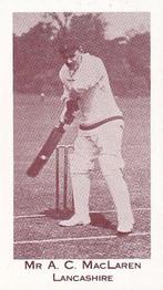 1991 County Print Services England Cricket Team 1901-02 #1 Archie MacLaren Front