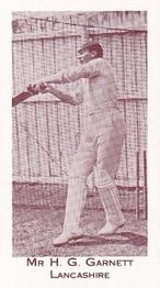 1991 County Print Services England Cricket Team 1901-02 #2 Harold Garnett Front
